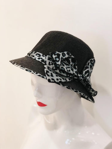 'Willow' Animal Print Bow Bucket Hat