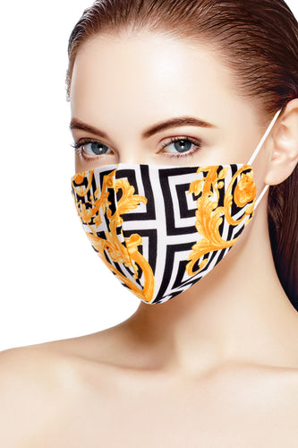 Black Gold Washable 'Print Collection' Face Mask