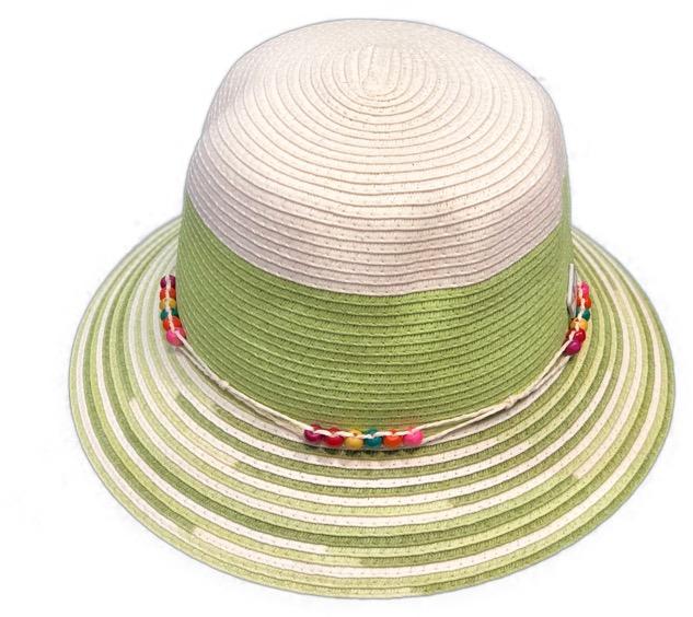 Green Striped 'Zoe' Bucket Hat