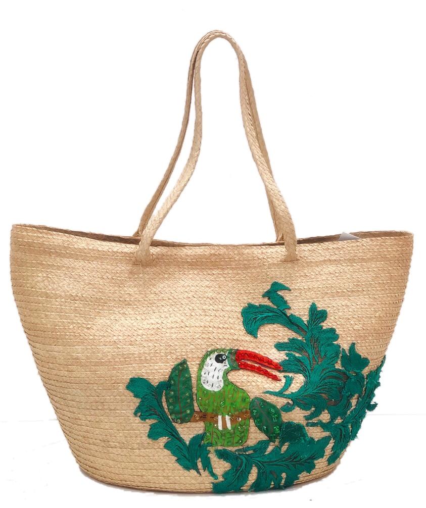 Handmade Parrot Beach Bag